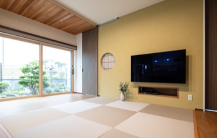 リフォームされた広いリビング